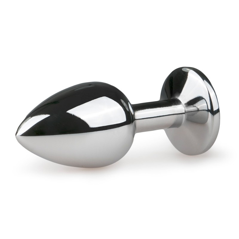 Easytoys – Anal Collection Πρωκτική Σφήνα Με Κόσμημα Easytoys Plug No. 1 Ασημί/Διάφανη Σφήνες χωρίς δόνηση