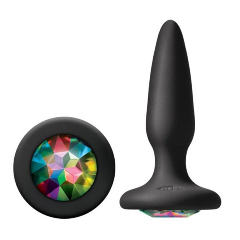 NS Novelties Butt Plug With Jewel Glams Mini Gem Rainbow Beginners butt plugs