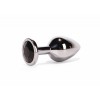 Butt Plug With Jewel Secret Shine Large Black Secret Shine Butt Plug With Jewel Secret Shine Large Black Non-Vibrating butt plugs