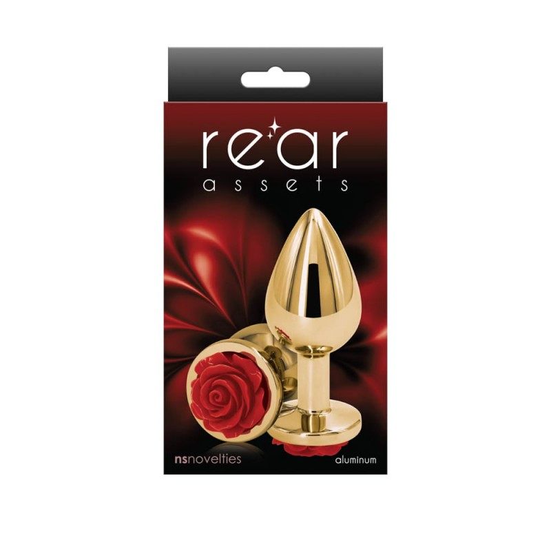 Butt Plug NSnovelties Rose Medium Red NS Novelties Butt Plug NSnovelties Rose Medium Red Non-Vibrating butt plugs