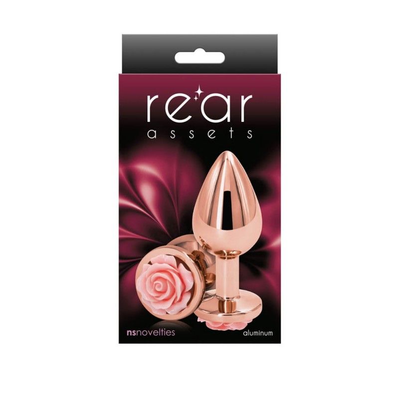 Butt Plug NSnovelties Rose Medium Pink NS Novelties Butt Plug NSnovelties Rose Medium Pink Non-Vibrating butt plugs