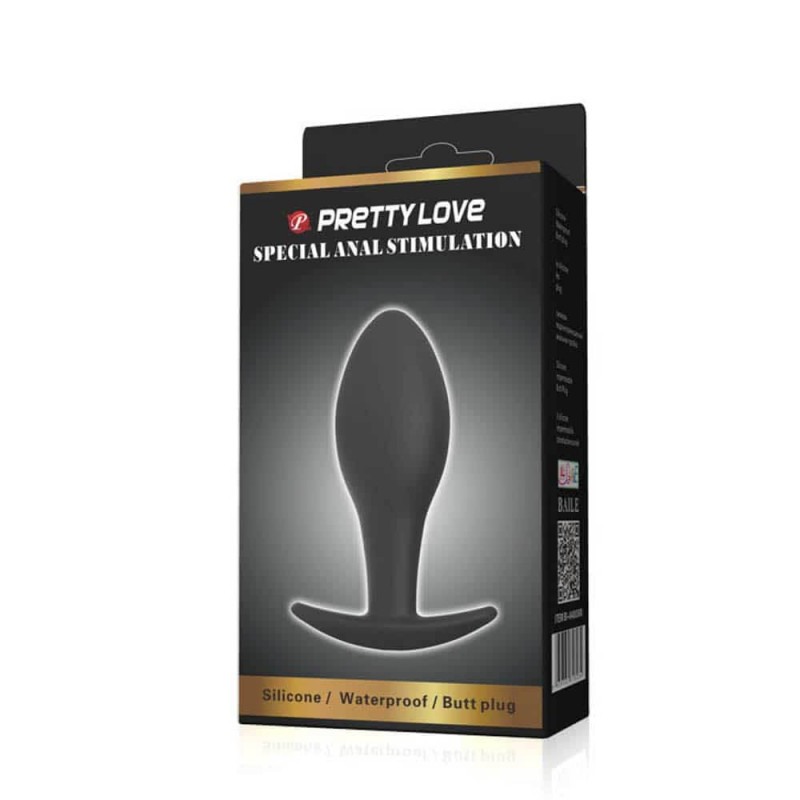 Pretty Love Πρωκτική Σφήνα Pretty Love Anal Stimulation Μαύρη Σφήνες χωρίς δόνηση