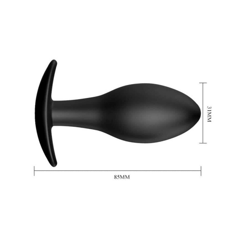 Pretty Love Πρωκτική Σφήνα Pretty Love Anal Stimulation Μαύρη Σφήνες χωρίς δόνηση