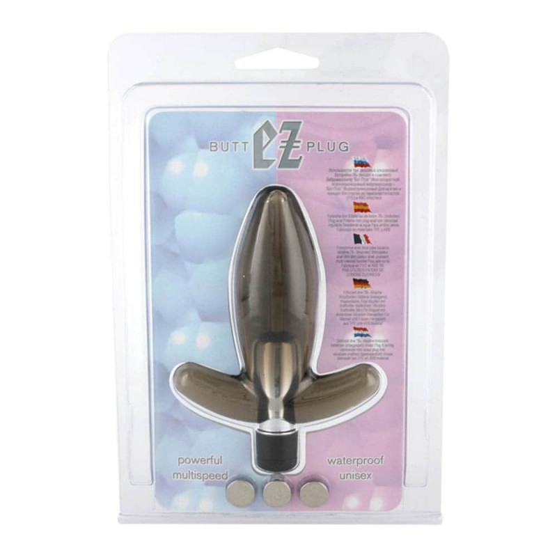 Seven Creations Vibrating Butt Plug Seven Creations EZ Black Vibrating butt plugs