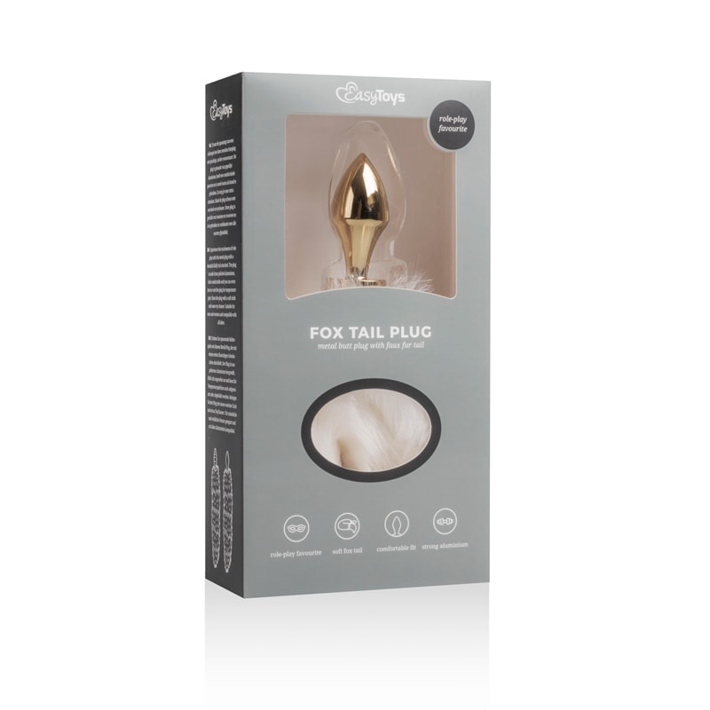 Πρωκτική Σφήνα με Ουρά Easytoys Fox Tail No. 13 Λευκή Easytoys – Anal Collection Πρωκτική Σφήνα με Ουρά Easytoys Fox Tail No. 13 Λευκή Σφήνες χωρίς δόνηση