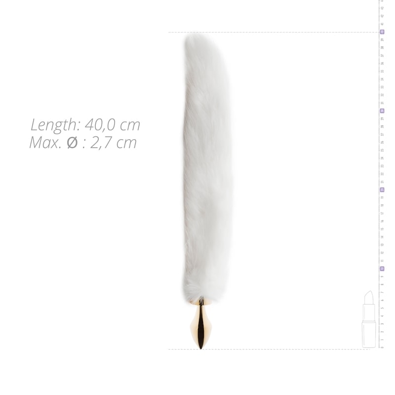 Πρωκτική Σφήνα με Ουρά Easytoys Fox Tail No. 13 Λευκή Easytoys – Anal Collection Πρωκτική Σφήνα με Ουρά Easytoys Fox Tail No. 13 Λευκή Σφήνες χωρίς δόνηση