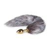 Easytoys – Anal Collection Πρωκτική Σφήνα με Ουρά Easytoys Fox Tail No. 5 Γκρι Σφήνες χωρίς δόνηση