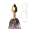 Easytoys – Anal Collection Πρωκτική Σφήνα με Ουρά Easytoys Fox Tail No. 5 Γκρι Σφήνες χωρίς δόνηση