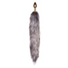 Easytoys – Anal Collection Πρωκτική Σφήνα με Ουρά Easytoys Fox Tail No. 5 Γκρι Σφήνες χωρίς δόνηση