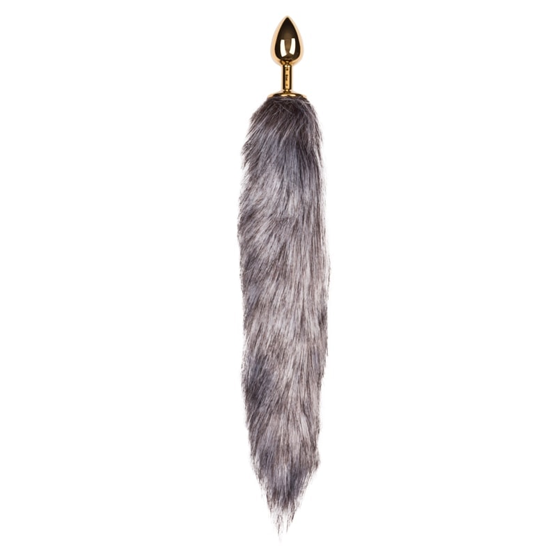 Easytoys – Anal Collection Πρωκτική Σφήνα με Ουρά Easytoys Fox Tail No. 5 Γκρι Σφήνες χωρίς δόνηση