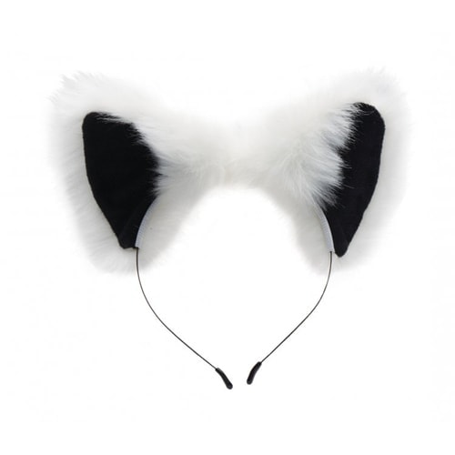 White Fox Tail and Ears Set Tailz White Tailz White Fox Tail and Ears Set Tailz White Non-Vibrating butt plugs