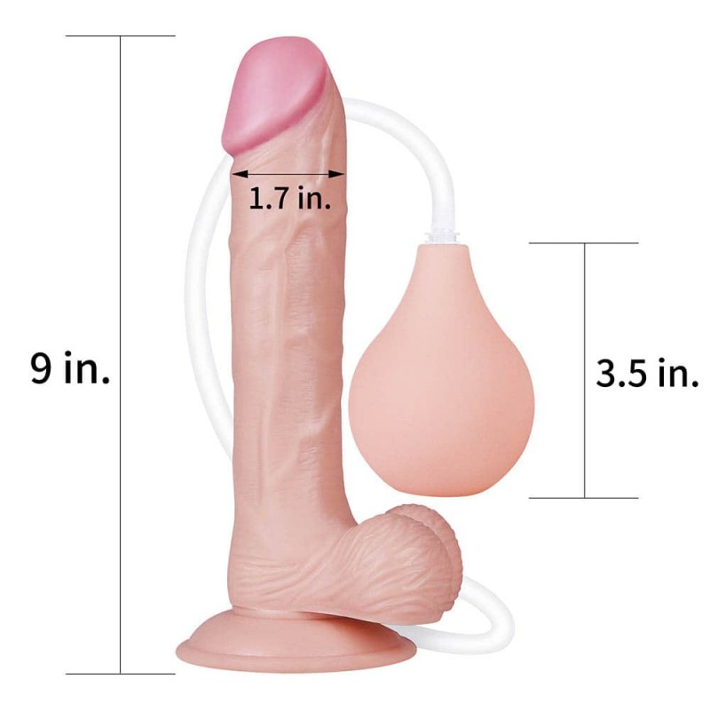 Lovetoy Ρεαλιστικό Dildo Εκσπερμάτισης Lovetoy Squirt Extreme 24cm Μπεζ Ρεαλιστικά