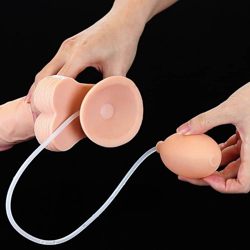 Lovetoy Realistic Dildo With Balls Lovetoy Soft Ejaculation 23cm Nude Realistic