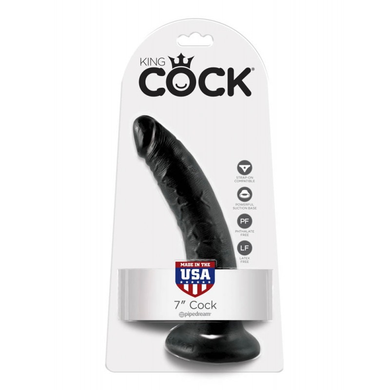 King Cock Realistic Dildo King Cock 18cm Black Realistic