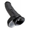 King Cock Ρεαλιστικό Dildo King Cock Με Όρχεις 25cm Μαύρο Ρεαλιστικά