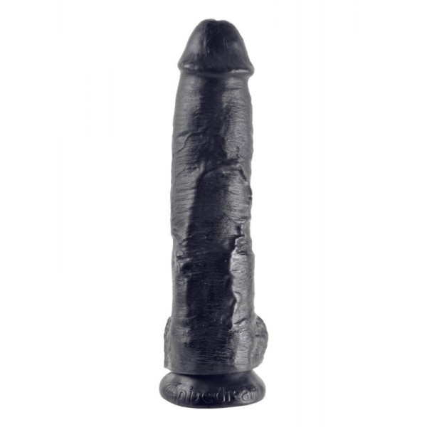 Ρεαλιστικό Dildo King Cock Με Όρχεις 25cm Μαύρο Ρεαλιστικό Dildo King Cock Με Όρχεις 25cm Μαύρο