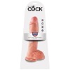 King Cock Ρεαλιστικό Dildo King Cock Με Όρχεις 25cm Μπεζ Ρεαλιστικά