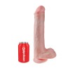 King Cock Ρεαλιστικό Dildo King Cock Με Όρχεις 33cm Μπεζ Ρεαλιστικά