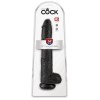 King Cock Ρεαλιστικό Dildo King Cock Με Όρχεις 35.6cm Μαύρο Ρεαλιστικά