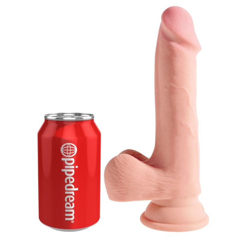 Realistic Dildo King Cock Plus Triple Density Cock with Balls 19.5cm Nude King Cock Realistic Dildo King Cock Plus Triple Density Cock with Balls 19.5cm Nude Realistic