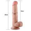Realistic Dildo Lovetoy Sliding-Skin Dual Layer Dong 20cm Nude Lovetoy Realistic Dildo Lovetoy Sliding-Skin Dual Layer Dong 20cm Nude Realistic