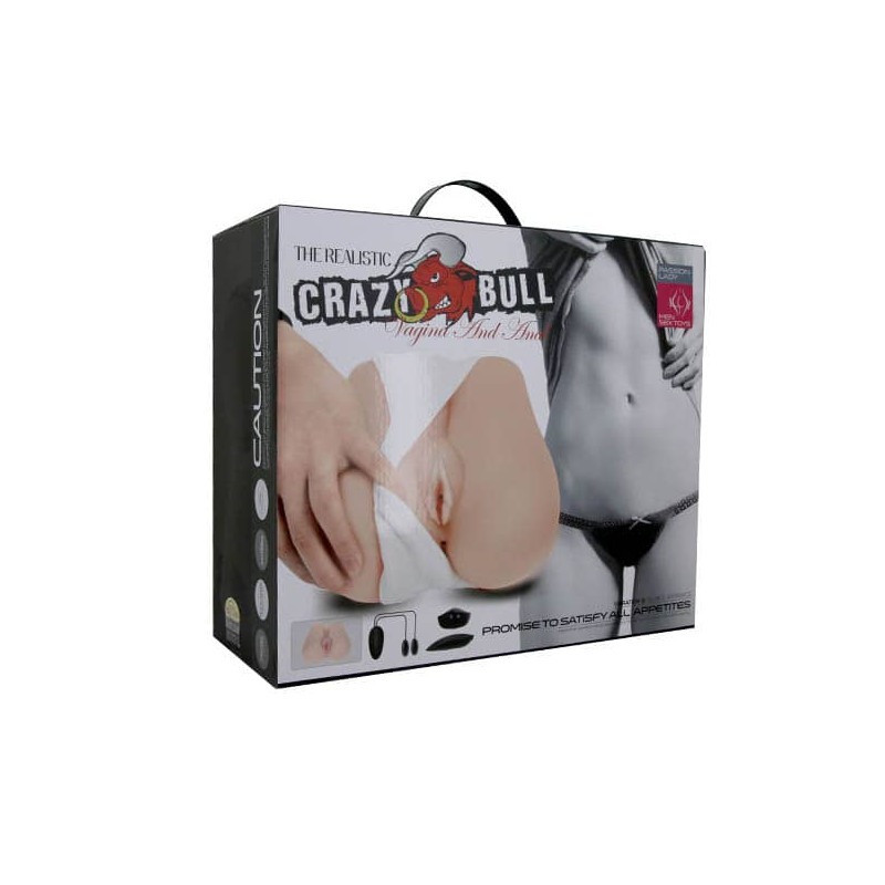 Baile Ρεαλιστικό Ομοίωμα με Δόνηση Bullet Crazy Bull 5 Μπεζ Ομοιώματα