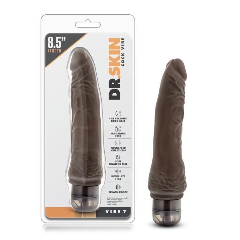 Ρεαλιστικός Δονητής Dr.Skin 7 20cm Καφέ Dr. Skin Ρεαλιστικός Δονητής Dr.Skin 7 20cm Καφέ Ρεαλιστικοί