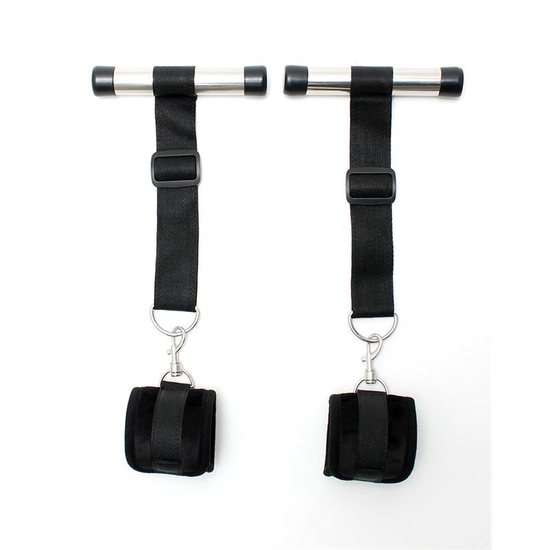 Over the Door Cuffs Set Rimba Black Rimba Over the Door Cuffs Set Rimba Black Restraints