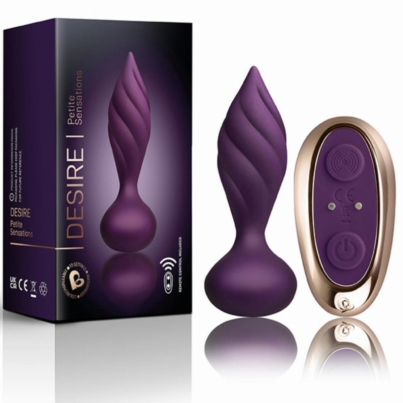 Πρωκτική Σφήνα Με Τηλεκοντρόλ Rocks-Off Petite Sensations Desire Μοβ Rocks Off Πρωκτική Σφήνα Με Τηλεκοντρόλ Rocks-Off Petite Sensations Desire Μοβ Σφήνες με δόνηση