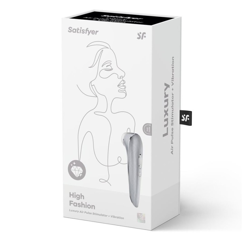Κλειτοριδικός Δονητής Satisfyer High Fashion Ασημί Satisfyer Κλειτοριδικός Δονητής Satisfyer High Fashion Ασημί Solo Play