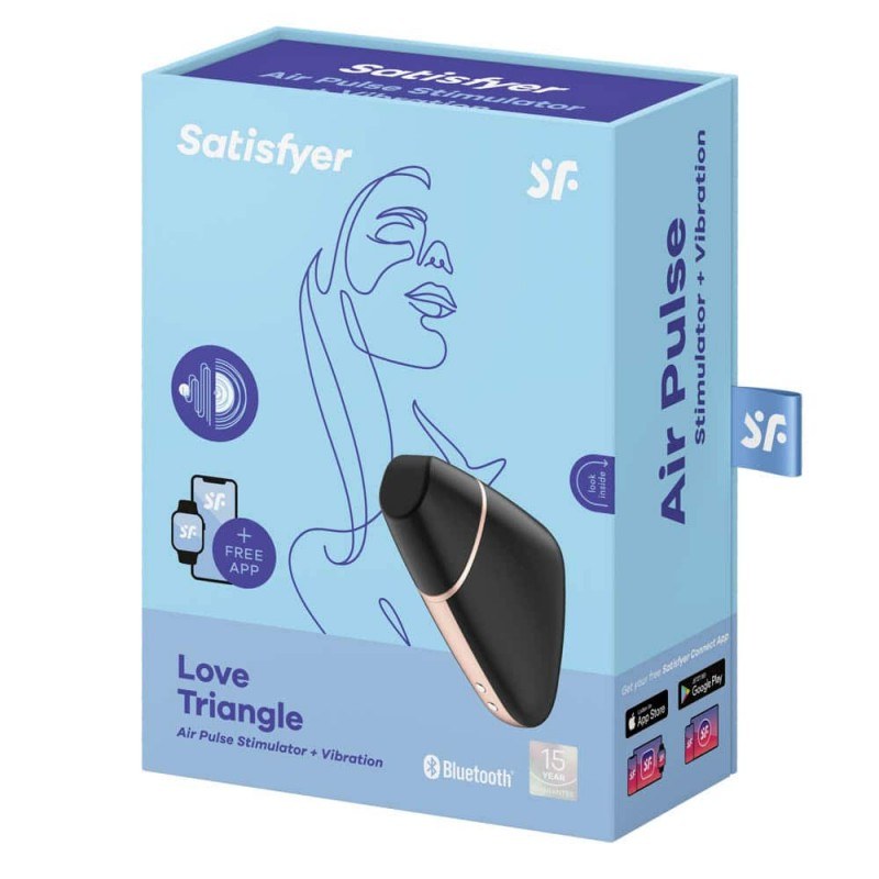 Κλειτοριδικός Δονητής Satisfyer Love Triangle Μαύρος Satisfyer Κλειτοριδικός Δονητής Satisfyer Love Triangle Μαύρος Κλειτοριδικά