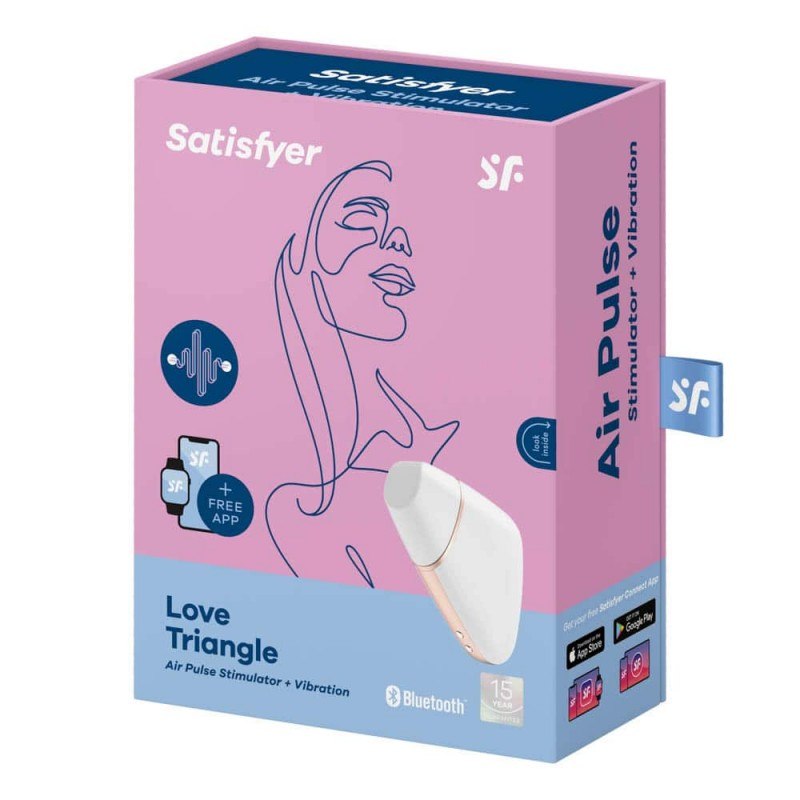 Satisfyer Κλειτοριδικός Δονητής Satisfyer Love Triangle Λευκός Κλειτοριδικά