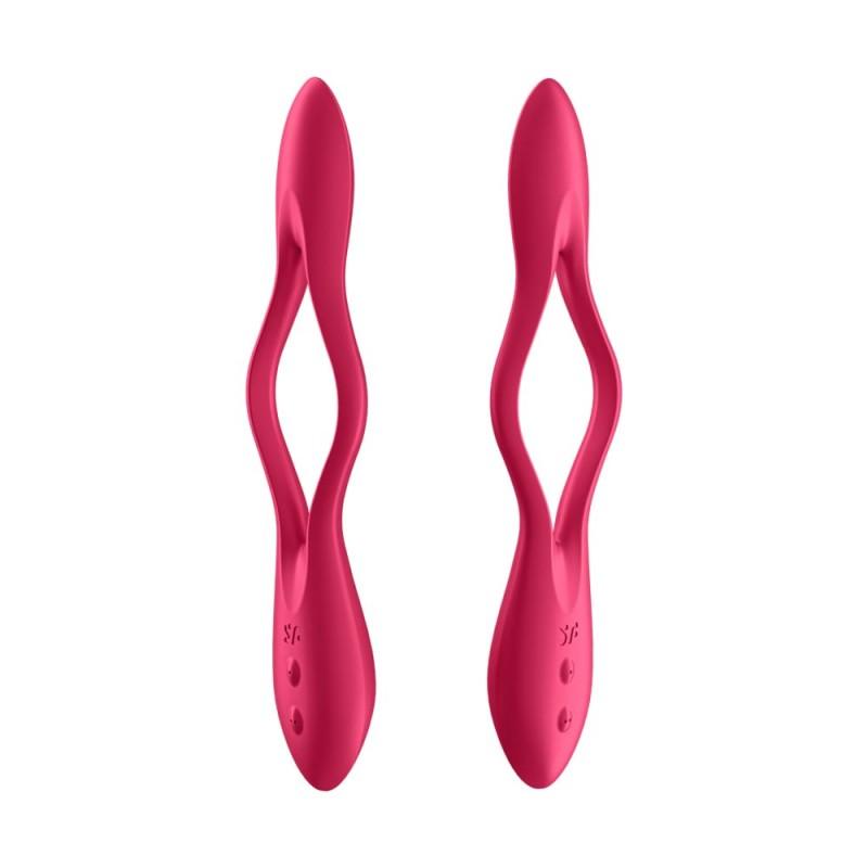 Couples Vibrator Satisfyer Elastic Joy Red Satisfyer Couples Vibrator Satisfyer Elastic Joy Red For Couples