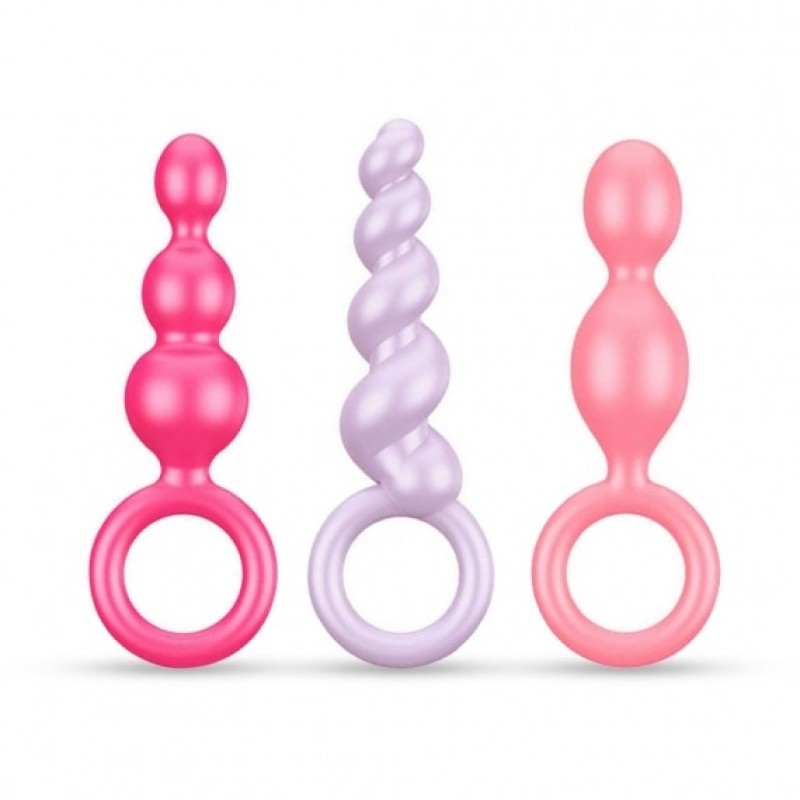 Πρωκτικές Σφήνες Σετ Satisfyer Pack of 3 Colored Satisfyer Πρωκτικές Σφήνες Σετ Satisfyer Pack of 3 Colored Σφήνες σετ