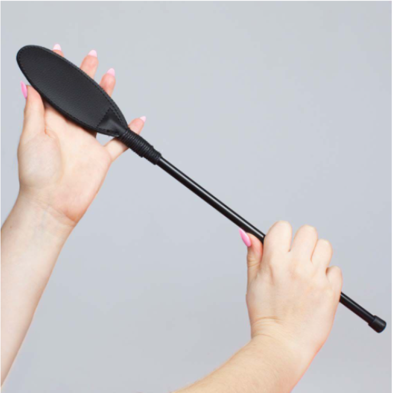 Secret Play Βίτσα Oval Riding Crop Secret Play Μαύρη Μαστίγια & Paddles