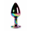 Secret Shine Butt Plug With Jewel Secret Shine Classic Large Rainbow Non-Vibrating butt plugs