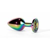 Secret Shine Butt Plug With Jewel Secret Shine Classic Large Rainbow Non-Vibrating butt plugs