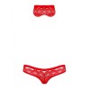 Obsessive Sexy Panties & Mask Obsessive 822 Red Masks