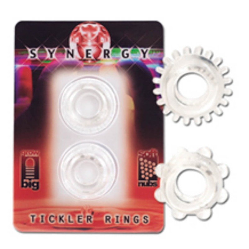 Seven Creations Δαχτυλίδια Πέους Σετ Synergy Tickler Διαφανή Δαχτυλίδια Πέους