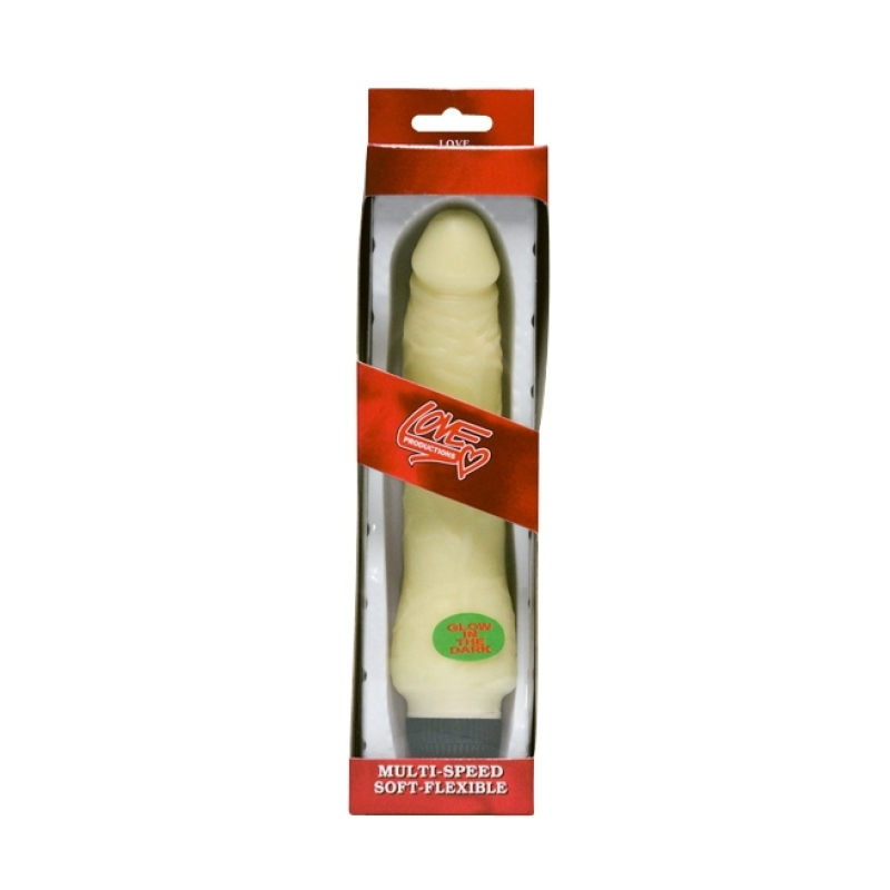 Seven Creations Ρεαλιστικός Δονητής Seven Creations Glow In The Dark 20cm Φωσφοριζέ Ρεαλιστικοί