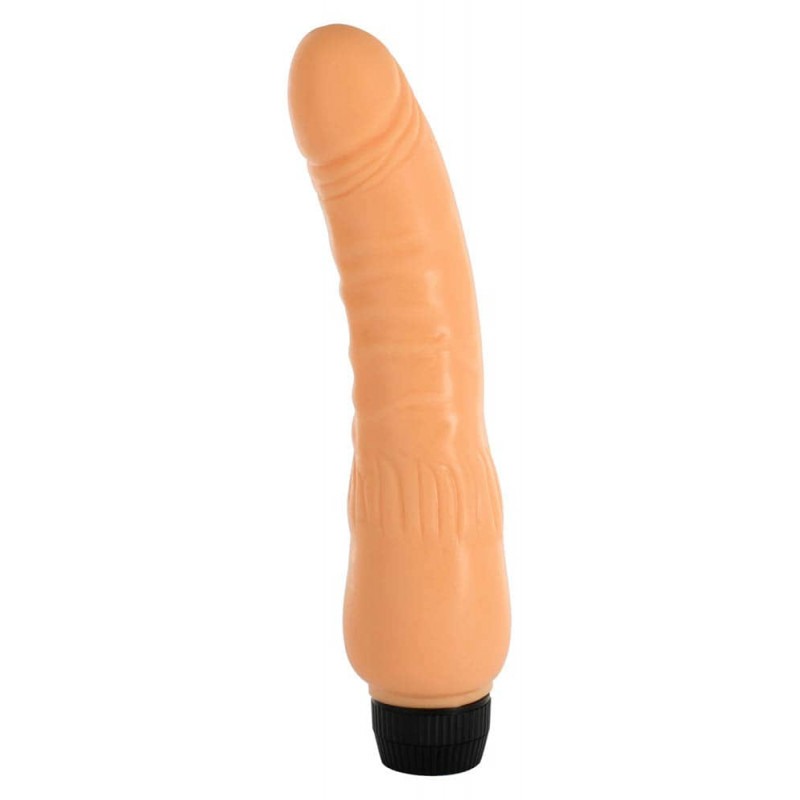 Seven Creations Realistic Vibrator Seven Creations Vinyl P-Shape 22cm Nude Realistic