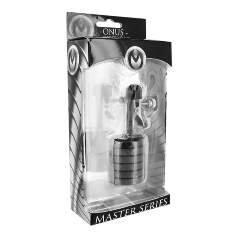 Master Series Σφιγκτήρας Θηλών Onus Master Series W/Magnet Weights Μαύρος Σφιγκτήρες