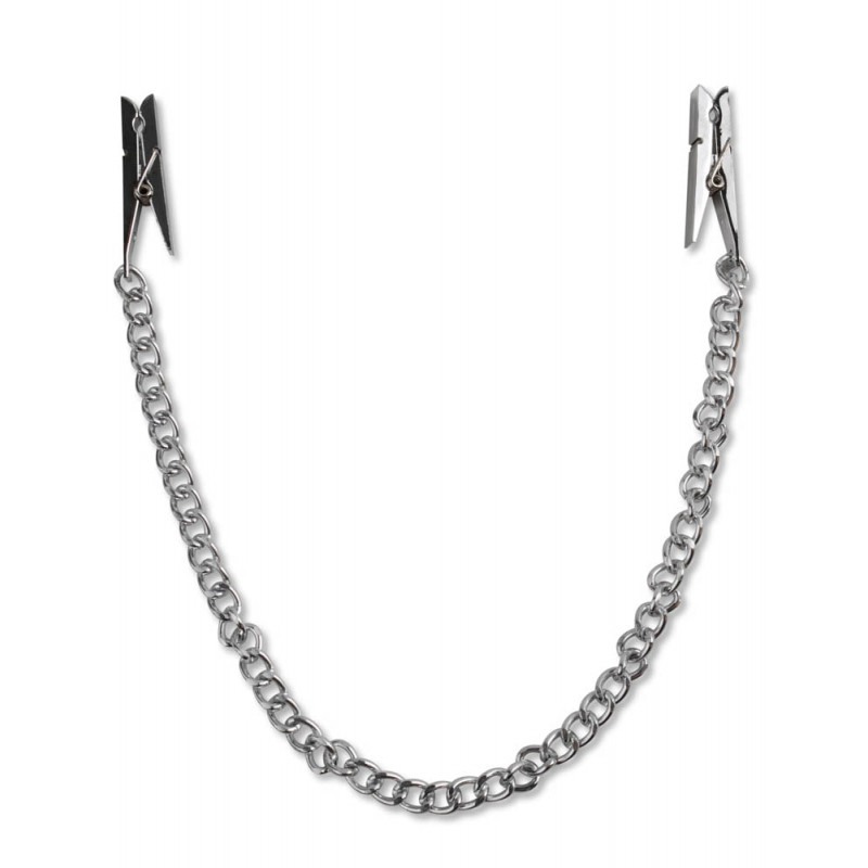 Fetish Fantasy Series Σφιγκτήρες Θηλών Chain Clamps Fetish Fantasy Series Ασημί Σφιγκτήρες