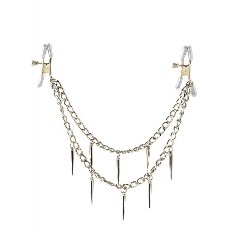 Fetish Fantasy Series Rock Hard Nipple Clamps Fetish Fantasy Series Silver Nipple Clamps