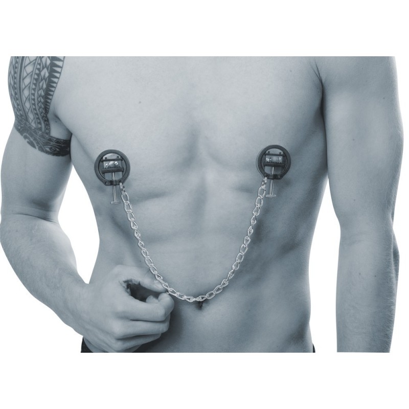 Sextreme Nipple Chain Sextreme Silver Nipple Clamps