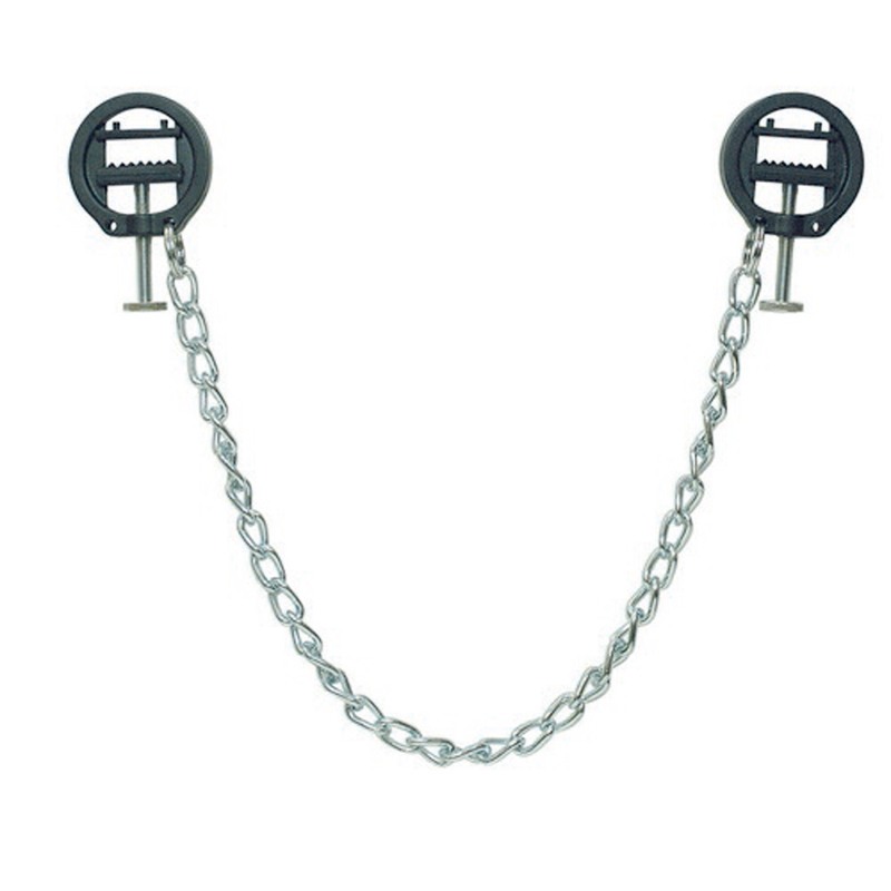 Sextreme Nipple Chain Sextreme Silver Nipple Clamps