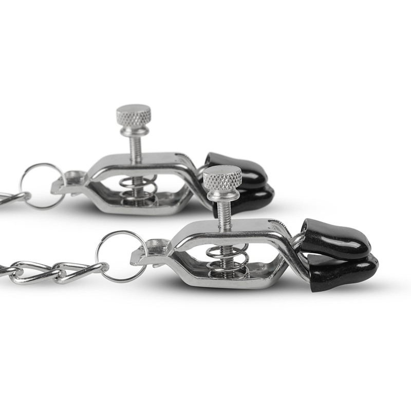 Easytoys – Fetish Collection Big Nipple Clamps With Chain Easytoys Silver Nipple Clamps