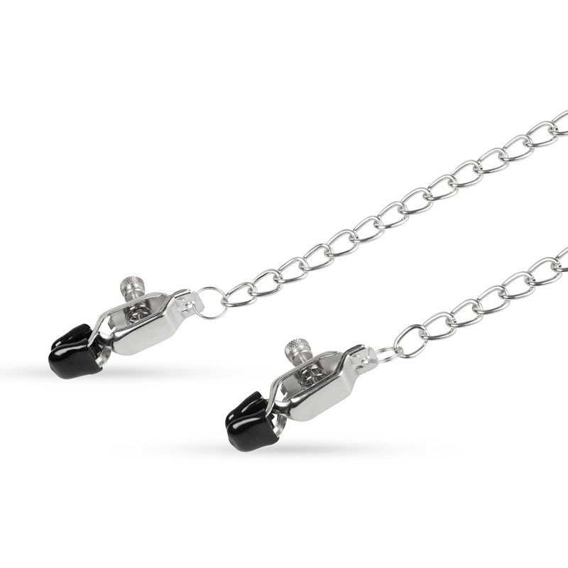 Easytoys – Fetish Collection Big Nipple Clamps With Chain Easytoys Silver Nipple Clamps