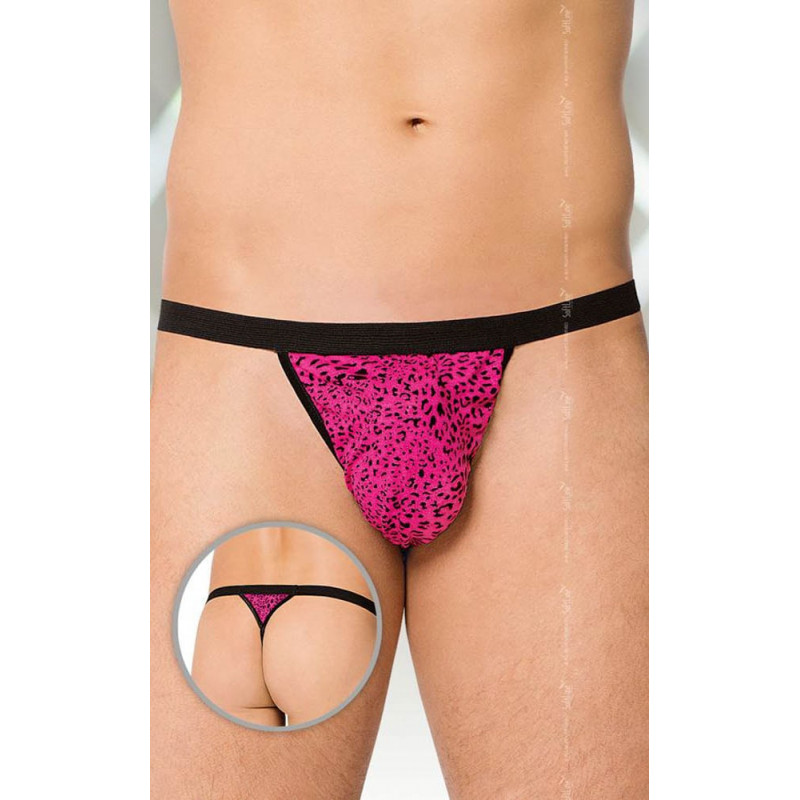 Softline Ανδρικό Στρινγκ Softline 4509 Λεοπάρ Ροζ Strings