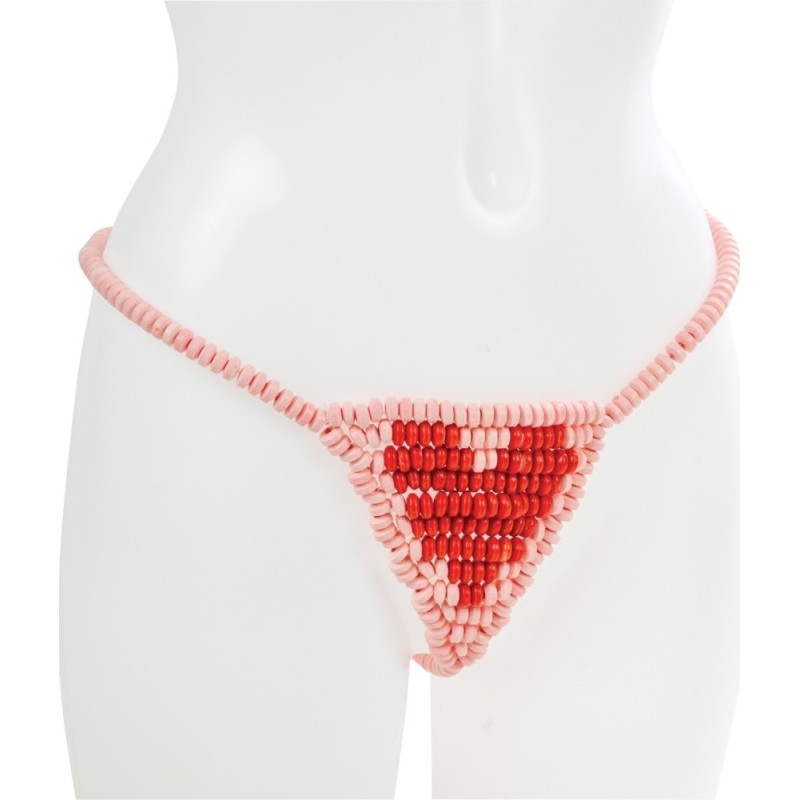 Spencer & Fleetwood Φαγώσιμο Εσώρουχο Με Καραμέλες You2Toys Candy G-string Ροζ Με Καρδιά Χιουμοριστικά